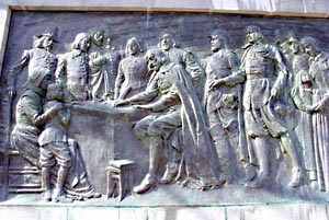 Pilgrim Monument Bas Relief