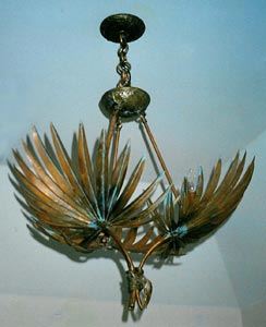 copper chandelier