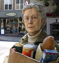 Woman with Groceries