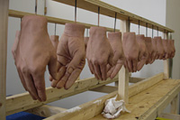 hand molds at StudioEIS