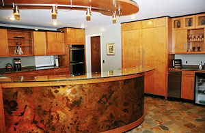 Copper bar kitchen by David Walker