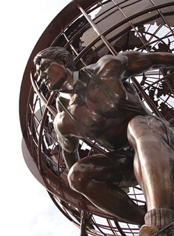 Bronze Olympic sculpture