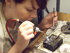Debra Blazer soldering