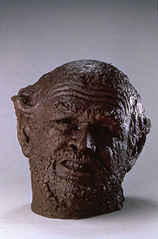 bronze self portrait