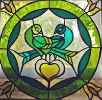 Double Distle-Love Stained Glass