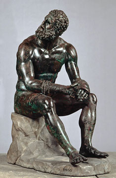 Boxer at Rest, Greek, Hellenistic period