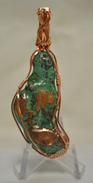 copper wire wrapped precious gemstone art