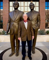 George W. Bush Sr. and Jr. Statue