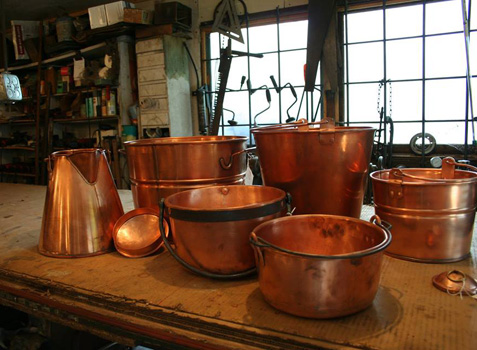 A collection of Caldwell mountain copper pieces.