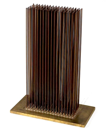 Sounding Piece, ca. 1974, beryllium copper, brass plate.