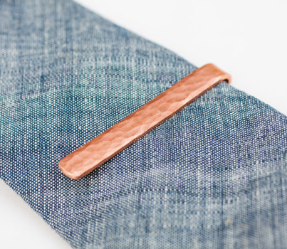 Forged Copper Tie Bar by Will Alderfer Metalarts