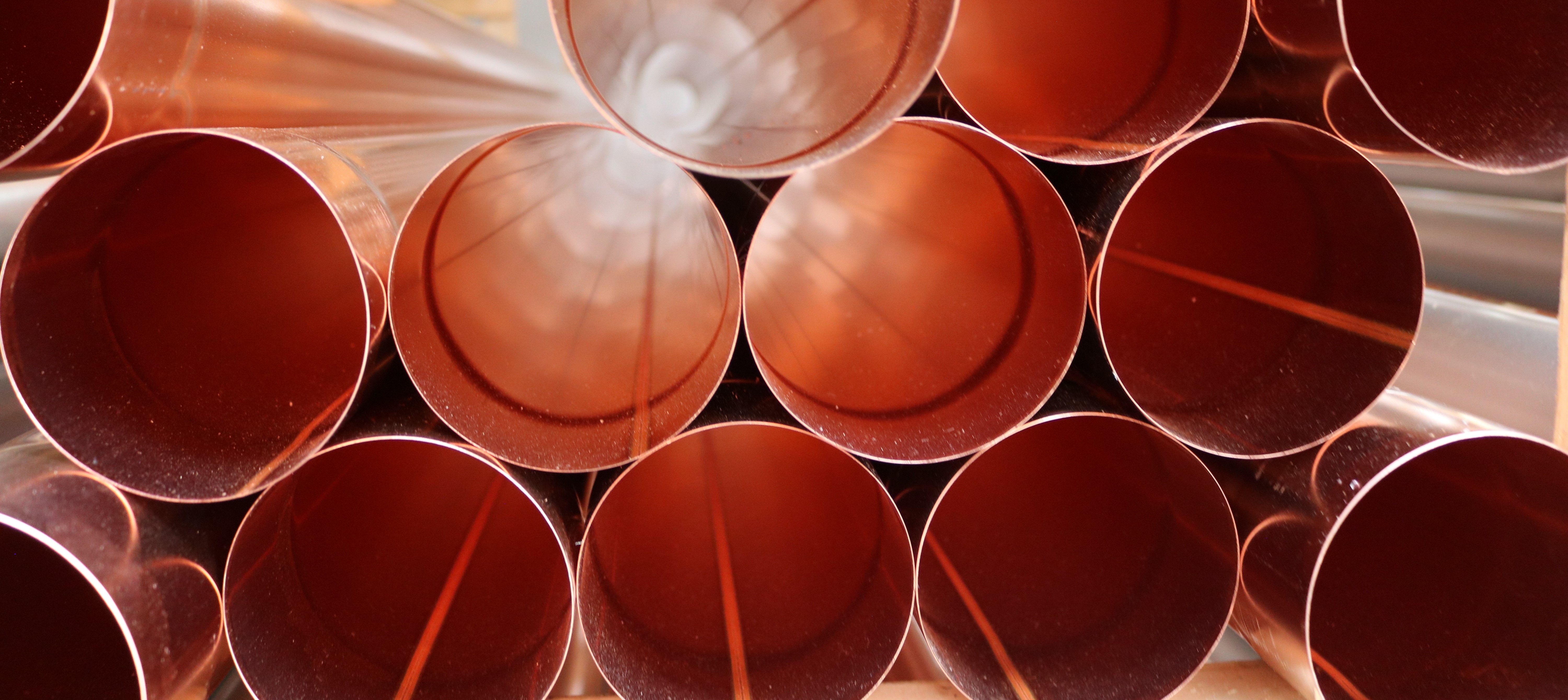 image of copper tubes