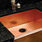 Kitchen sink made of copper