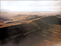 Yucca Mountain, Nevada, site of the proposed USDOE radioactive waste repository.