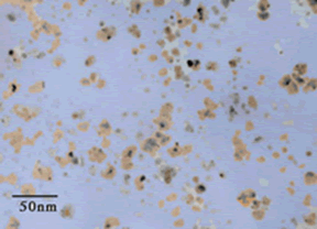 Figure 5. Bright-Field Transmission Electron Microscope (TEM) Micrograph Of Copper Nanoparticles Produced By Direct Evaporation In Ethylene Glycol
